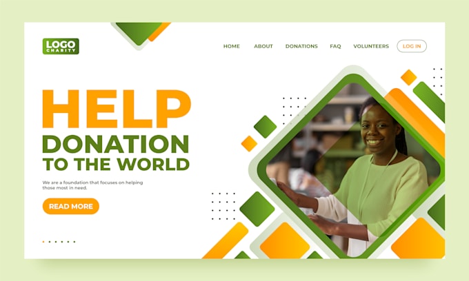 design charity fundraising nonprofit website ngo website