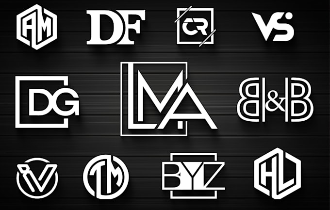 design modern initials of your business and company names