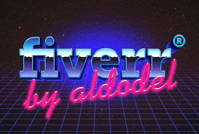 Replicate Your Logo Design Or Text In This Retro Style