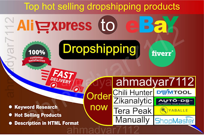 Do aliexpress to dropshipping top listings by Ahmadyar7112