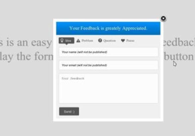 Make a php feedback form for your website by Samkaranja | Fiverr