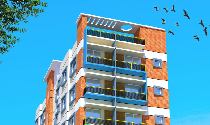 Create Architectural 3d View And Interior Design By Rubel Sarker