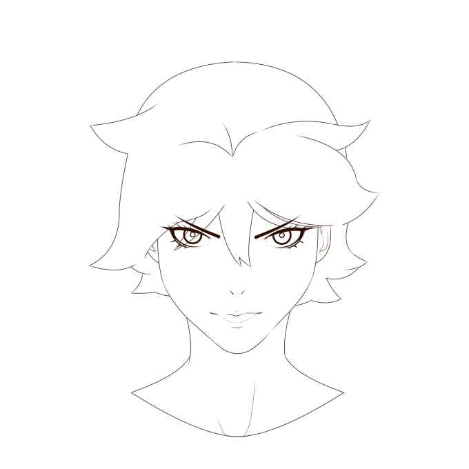 Illustrate Anime Style Lineart By Dashfive