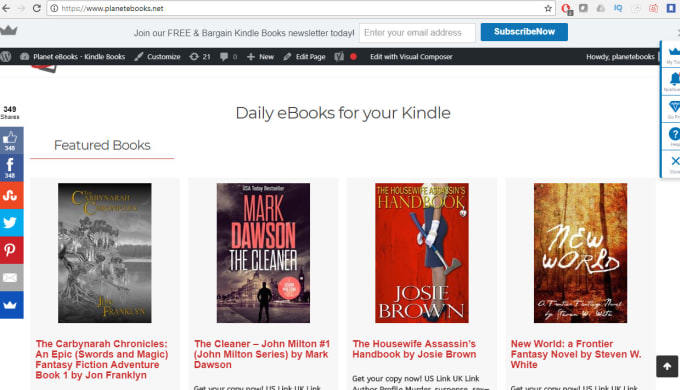 Promote Your Free Book In Our Kindle Website Newsletter By
