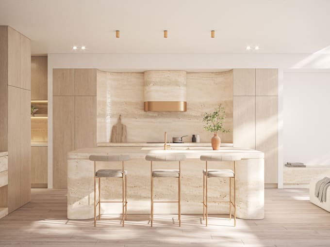 design and render 3d interior, exterior for you