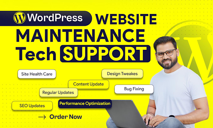 do wordpress website maintenance, wordpress tech support, fix bugs, and help