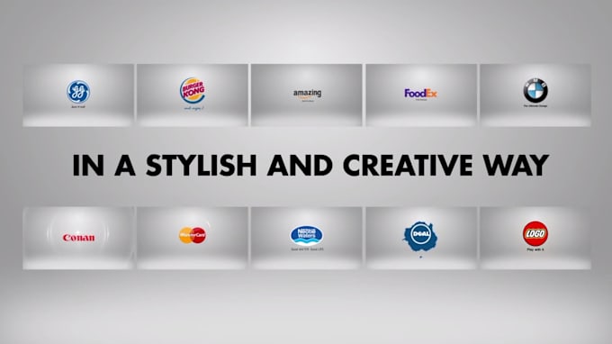 create 20 short quick clean logo intro sting animation