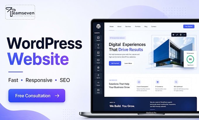 design and develop a responsive wordpress website for your business