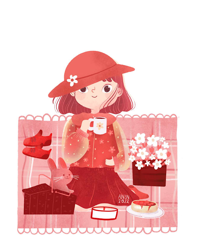 drawing cute kawaii illustration