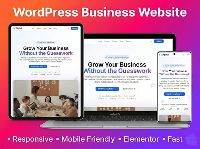 design a high converting wordpress website for your business