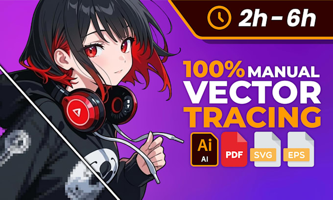 manually vector trace and recreate your logo or image