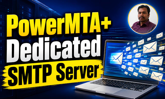 give bulk email marketing server smtp to promote your website or business