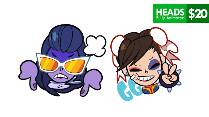 create animated twitch emotes or animated characters