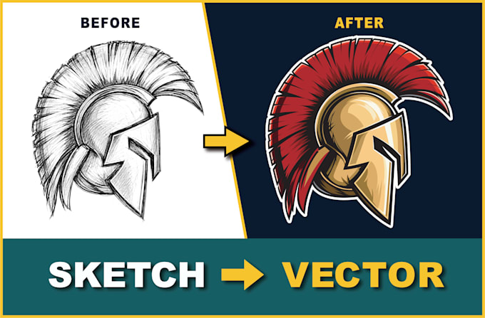 convert your sketch or logo to vector artwork