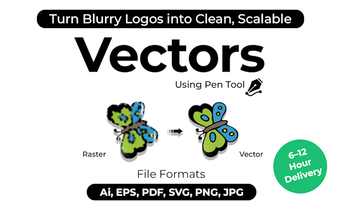 professionally vector trace, redraw logo, images vector