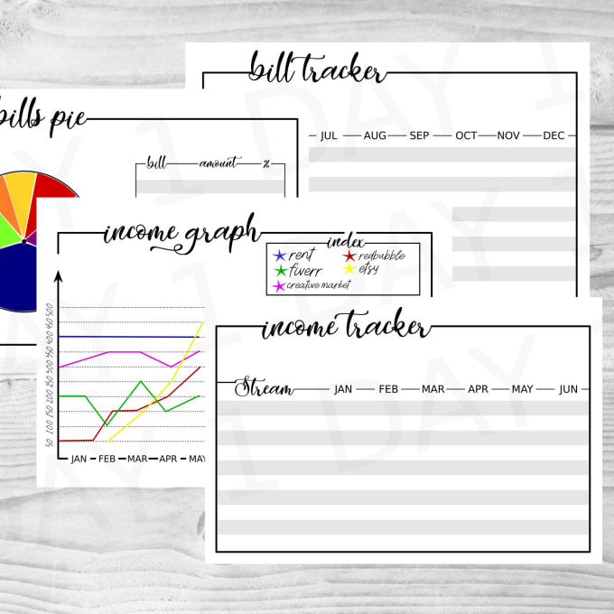 Create custom printable planner or journal layout pages by Imunja | Fiverr