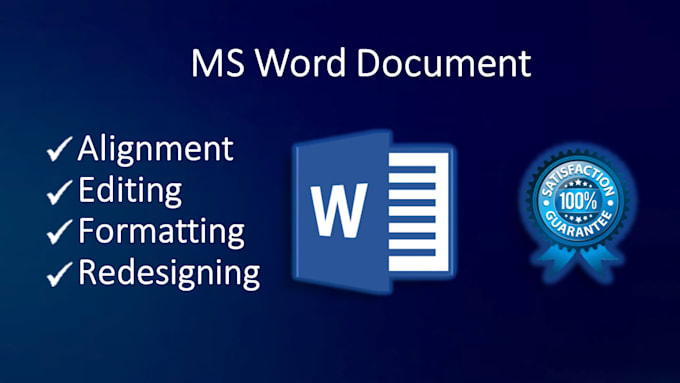 edit, format, design microsoft word document