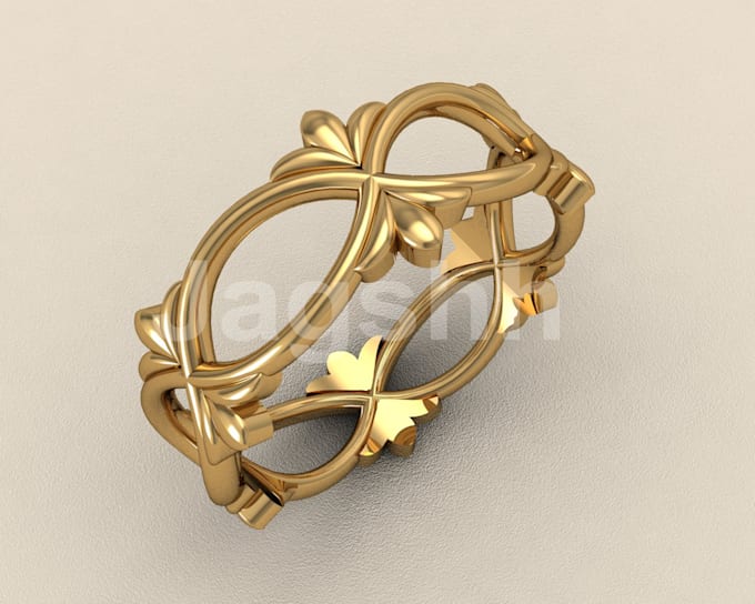 do 3d modeling, rendering the jewellery