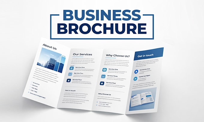 design professional trifold brochure for your business