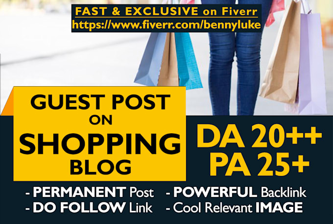 submit a guest post on quality shopping blog