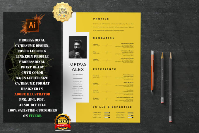 Do Professional Resume Design Cv Design And Cover Letter By