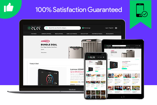 design an unique and modern website for you