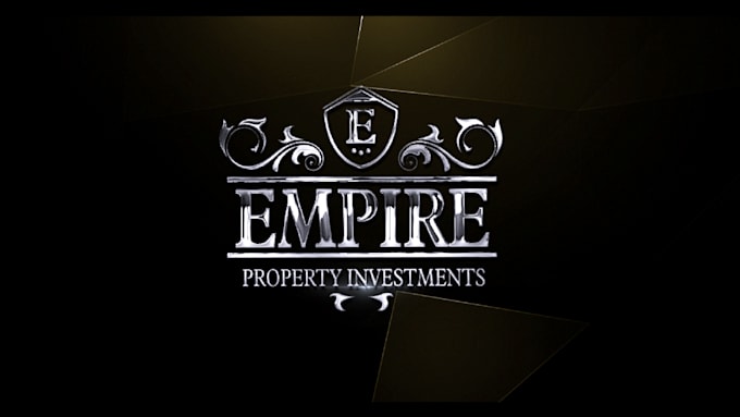 create 3 amazing professional golden logo intro animation