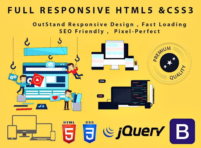 do full responsive HTML5 and css3 website