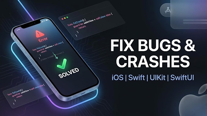 fix bugs and crashes in your ios swift uikit or swiftui app