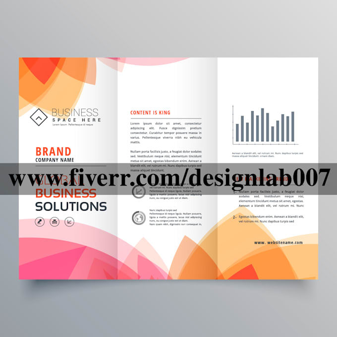 design elegant bifold and trifold brochure