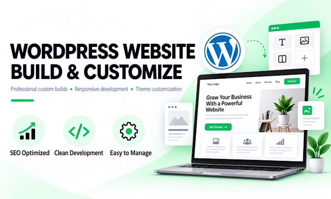 develop or customize wordpress sites and fix design issues