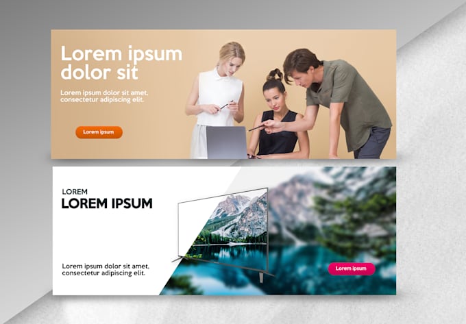 design creative facebook cover, slider, banner