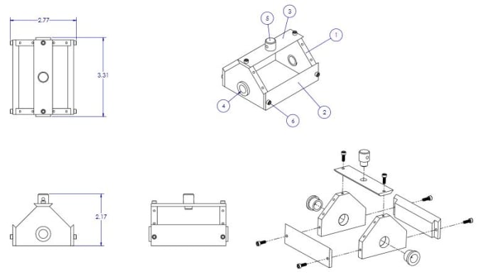 Convert 2d Cad Drawing Into 3d Solid Models Design In Solidworks