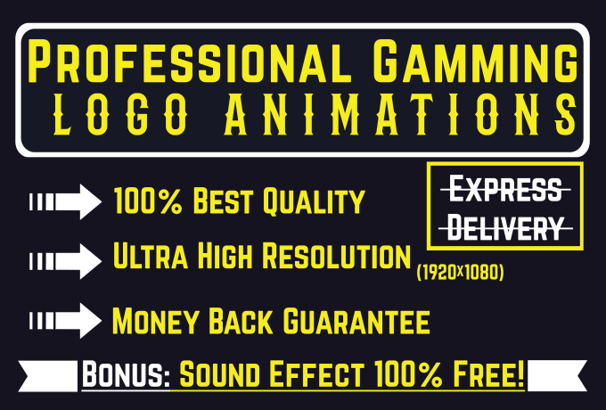 Do gaming intro and logo animation with great sound effects by Calmankhan |  Fiverr