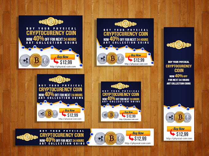 Do 6 sizes static or animated banner ads design for google adwords