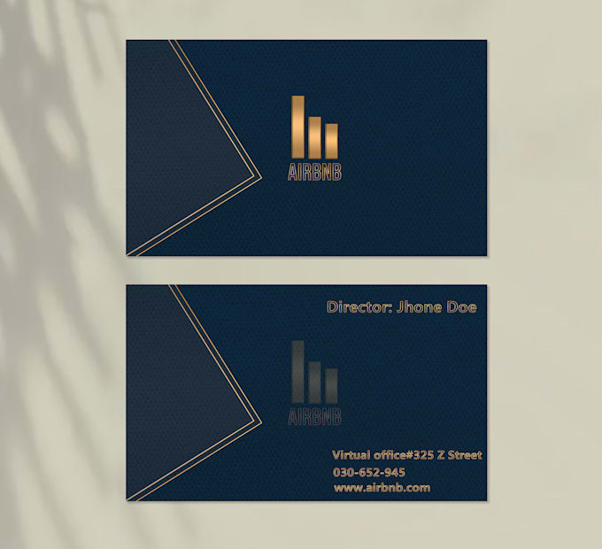 design a luxurious business card with logo