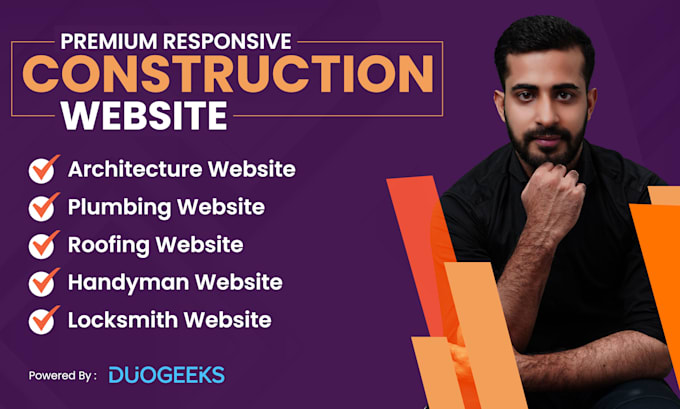 design construction, roofing, hvac, plumbing website