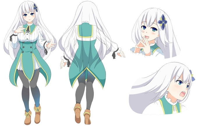 Character Sheet Commission Anime Jane by AdamentSnow on DeviantArt