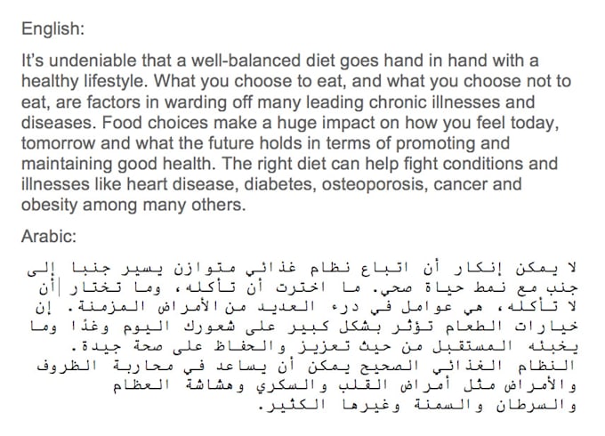 Translate English Arabic And Urdu By Milhankhan