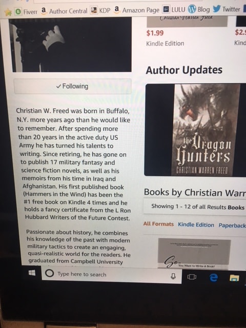 create an author bio for your book