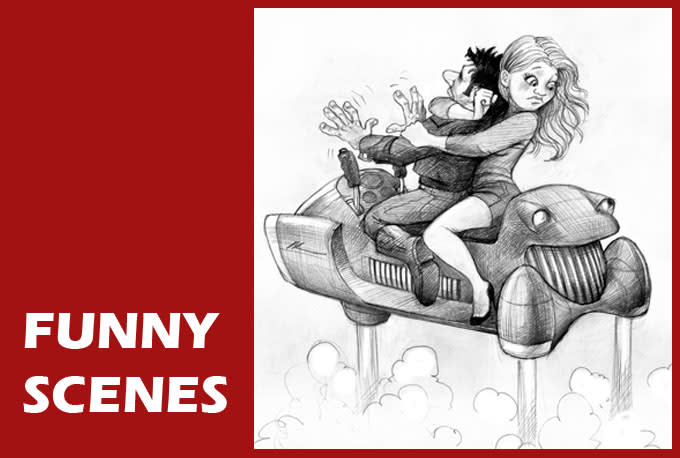 draw an awesome funny scene