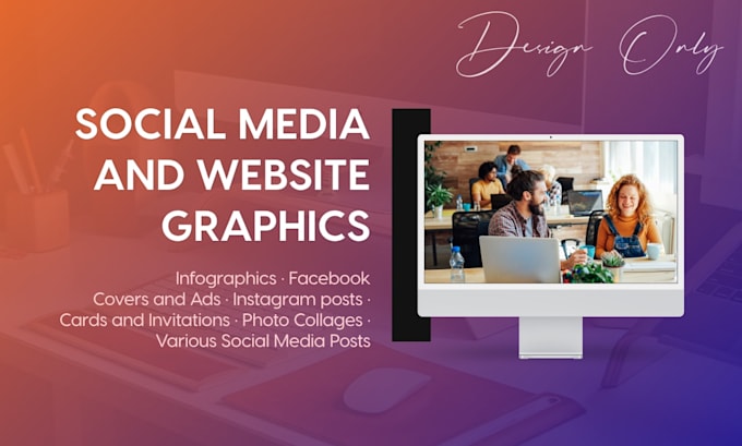 design unique social media and website graphics
