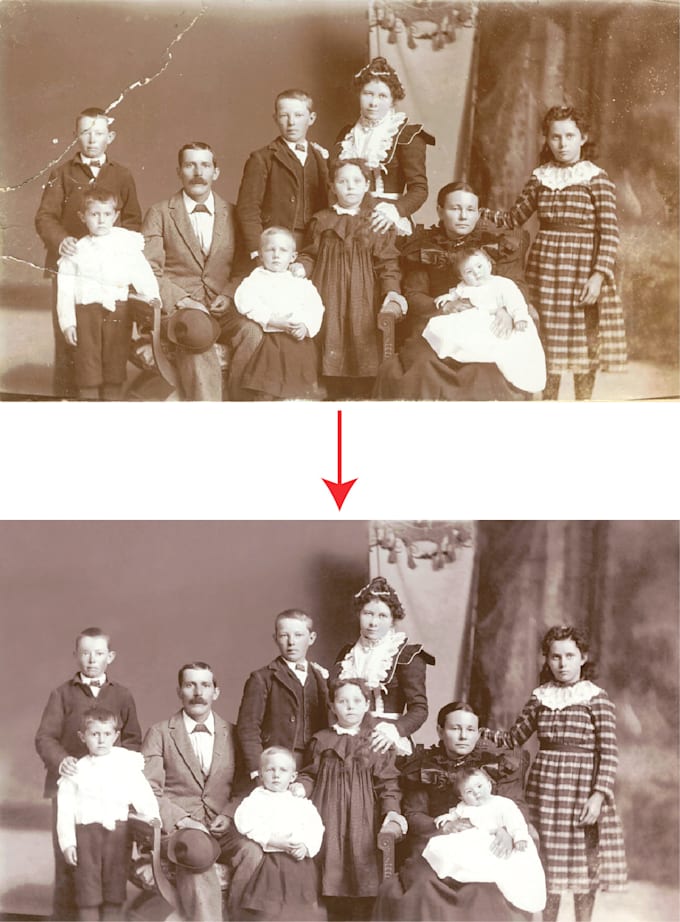 Clean up old photos in 24 hrs by Propgirl Fiverr