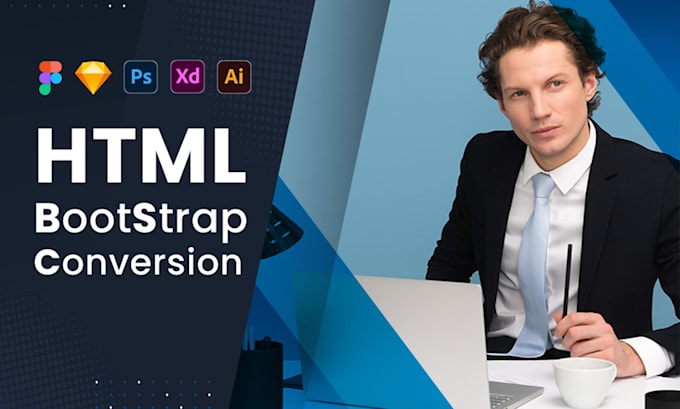 convert psd to html xd to html figma to html css bootstrap 5 responsive website