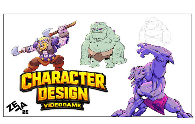 create your videogame character desings