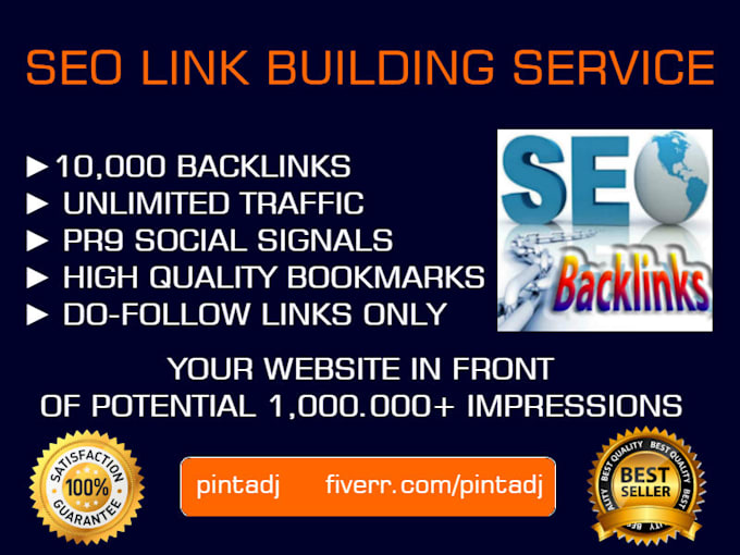 do 10,000 safe powerful SEO link building