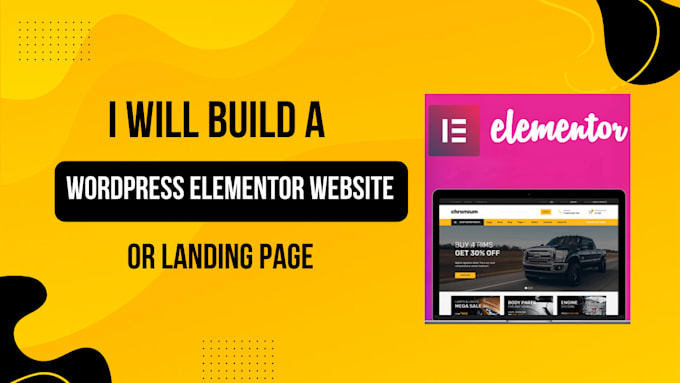 design a modern wordpress elementor website or landing page