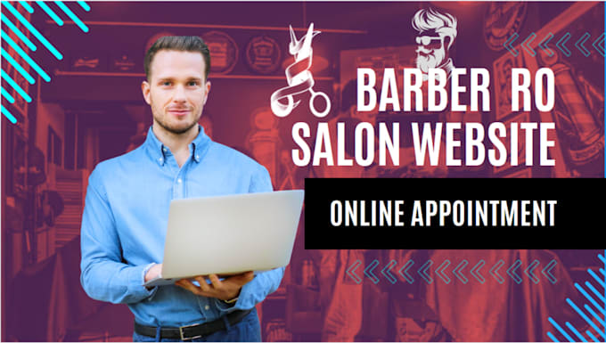 make a online appointment barber or salon website