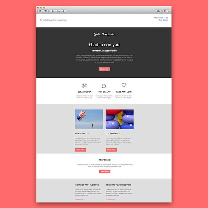 Create html template for your email campaign by Dusanpantic | Fiverr