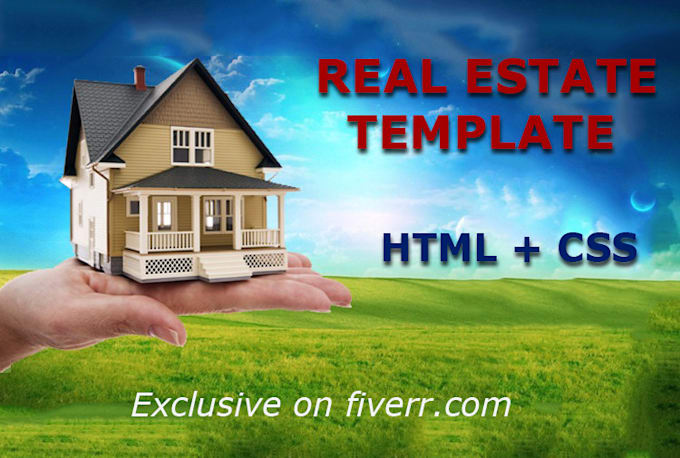 design HTML real estate template